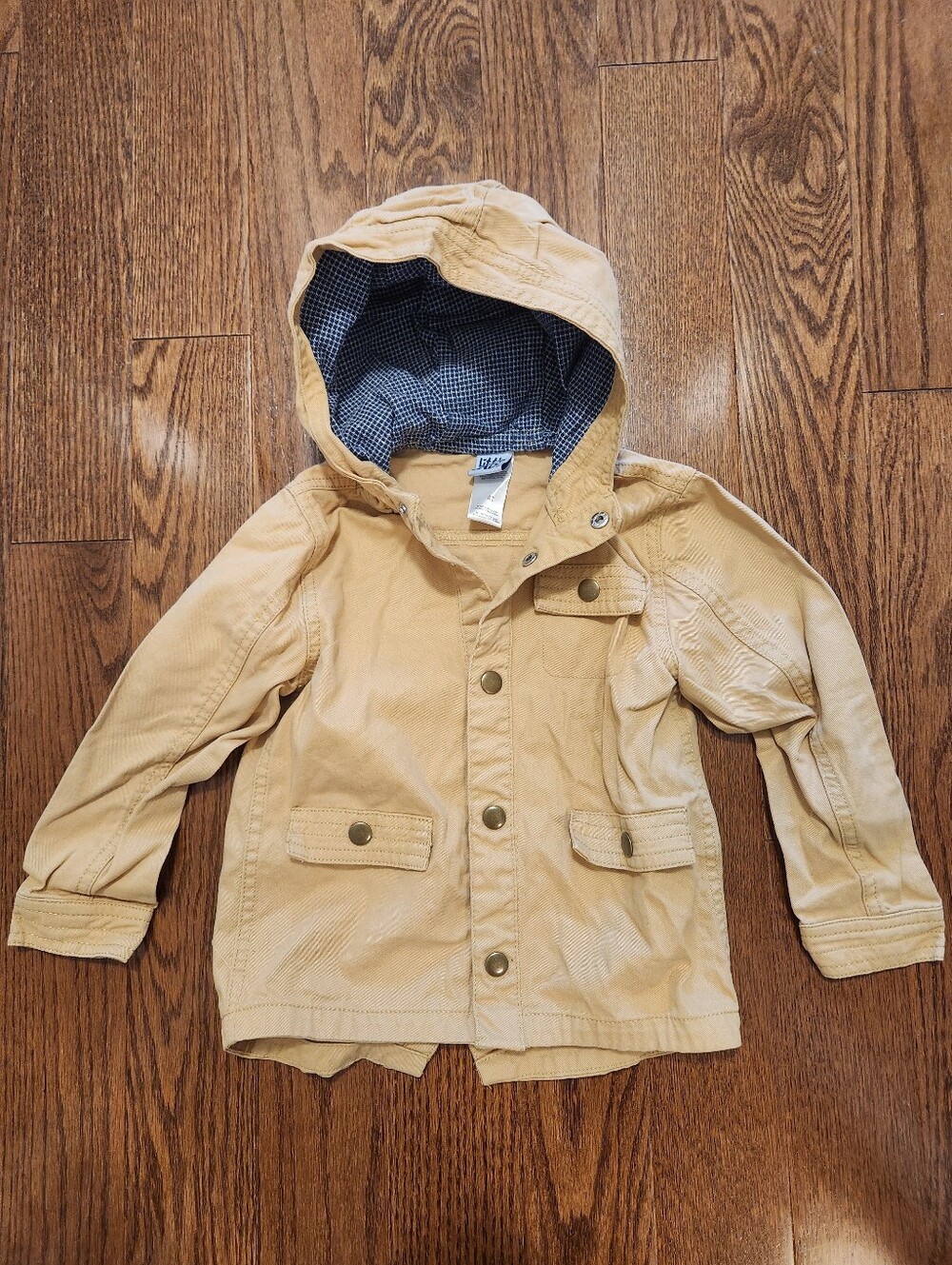 Twill Khaki Hooded Jacket Size 4T